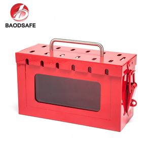Cadeado de segurança de metal Lokcout caixa vermelha